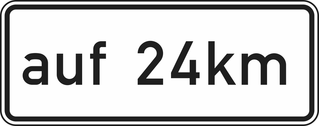 auf...km (verbal) auf...km (verbal)